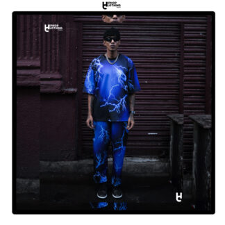 thunder printed - SET ( cargo pants+ t-shirt)