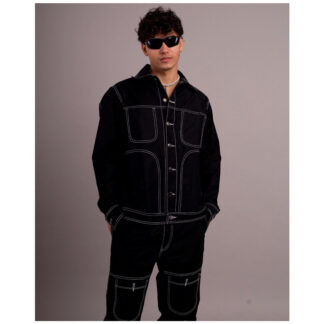 black denim co-ord set